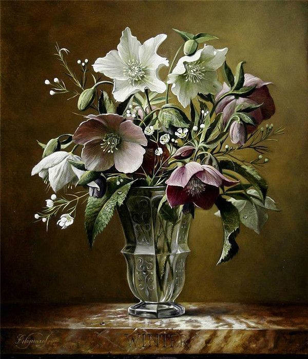 寫(xiě)實(shí)花卉油畫(huà)作品