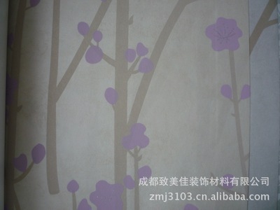 【墻紙供應 環保無紡布花卉墻紙臥室客廳滿鋪4-14-p1110102】價格,廠家,圖片,壁紙/墻布/墻貼,成都致美佳裝飾材料-